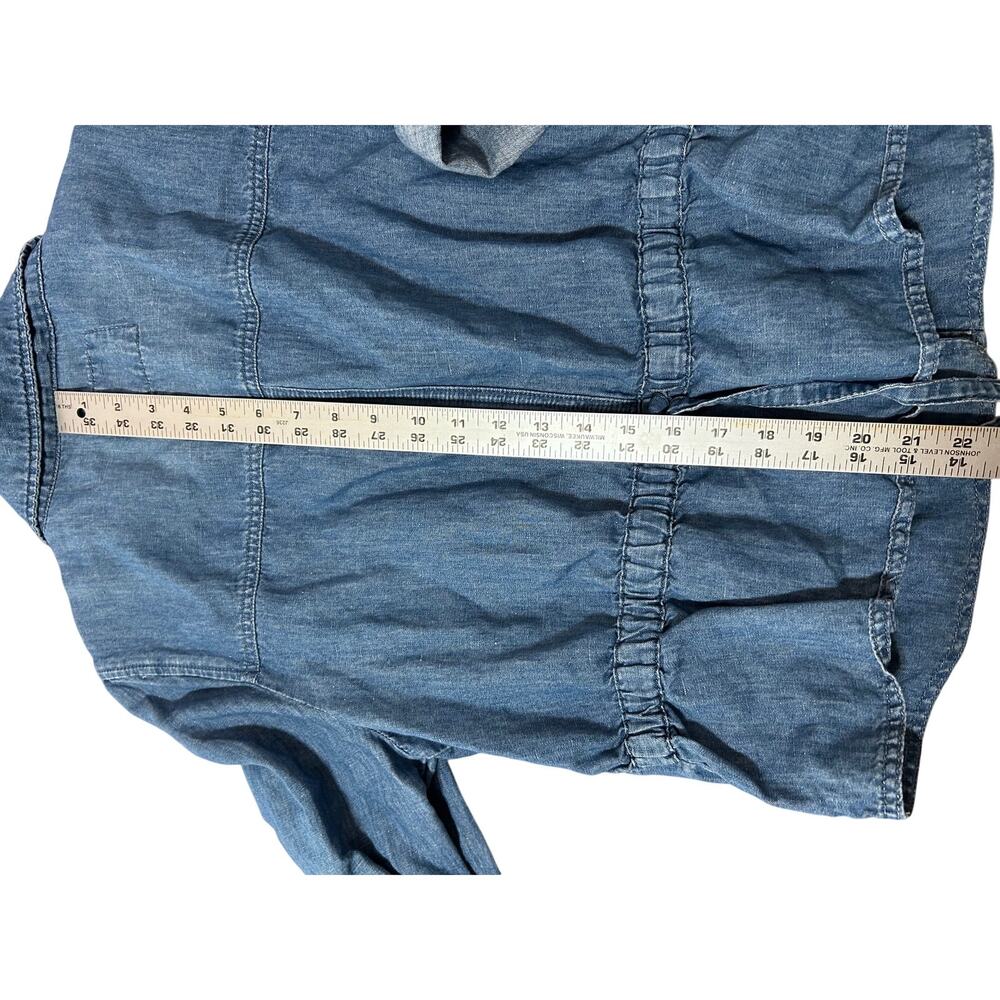 LOFT Women's sz L cropped button down Linen/Cotton Blend Jacket - Picture 9 of 9